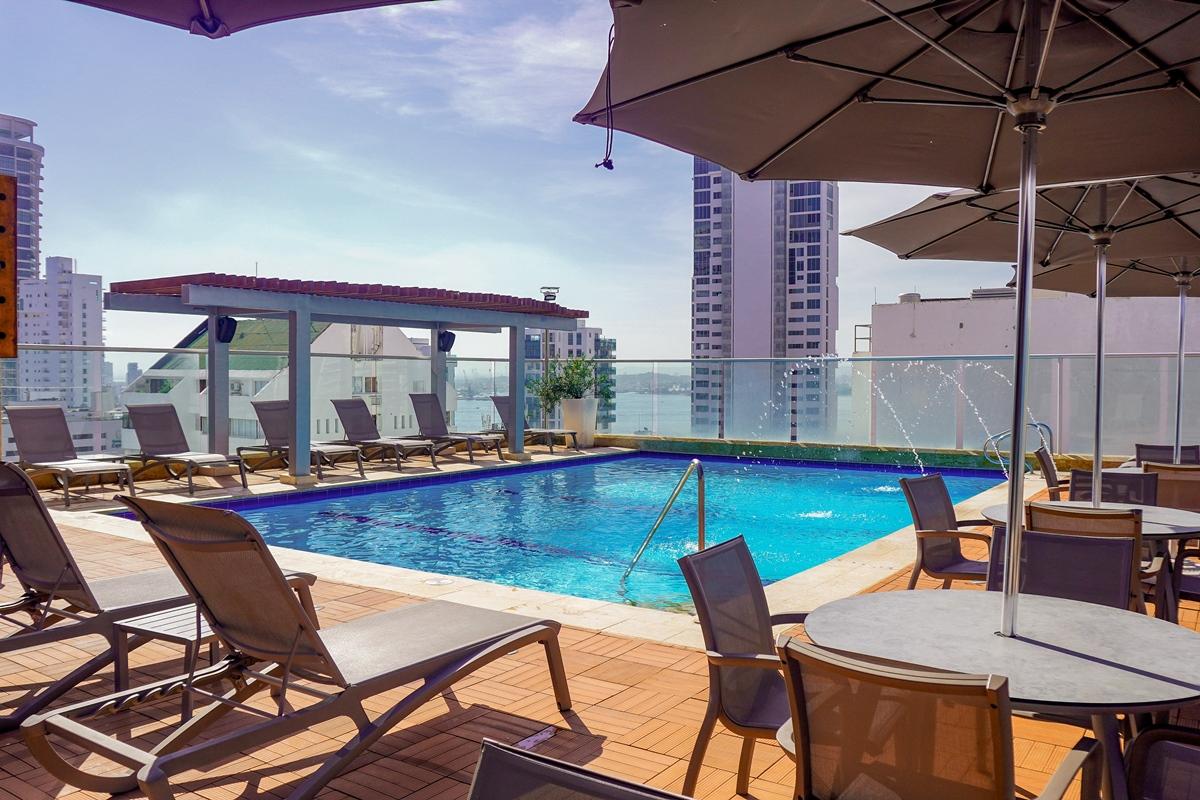 Hotel Capilla Del Mar Cartagena Exterior photo Rooftop pool
